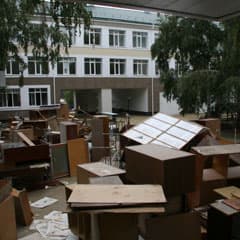 В разгаре школьный аврал...