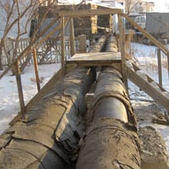 Два участка большого диаметра