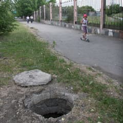 Колодец возле стадиона