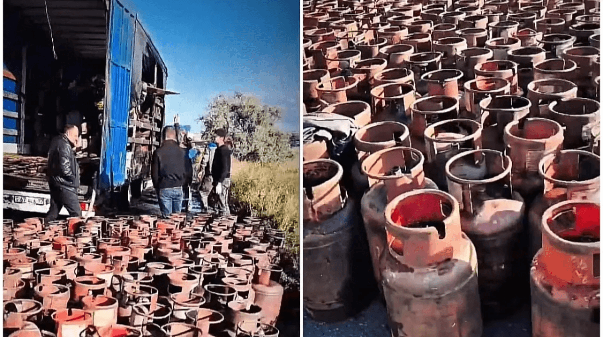 400 газовых баллонов извлекли спасатели из пожара в Костанае