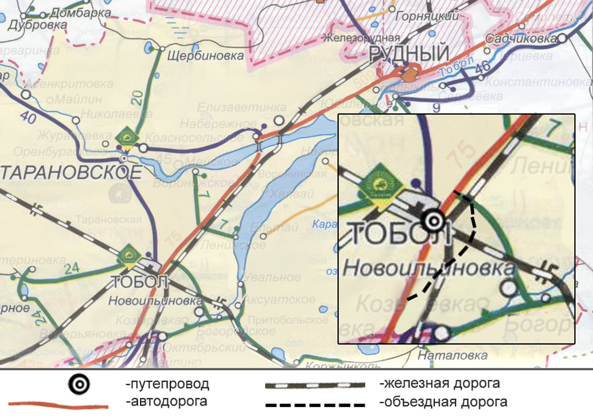 Тобол костанайская область карта